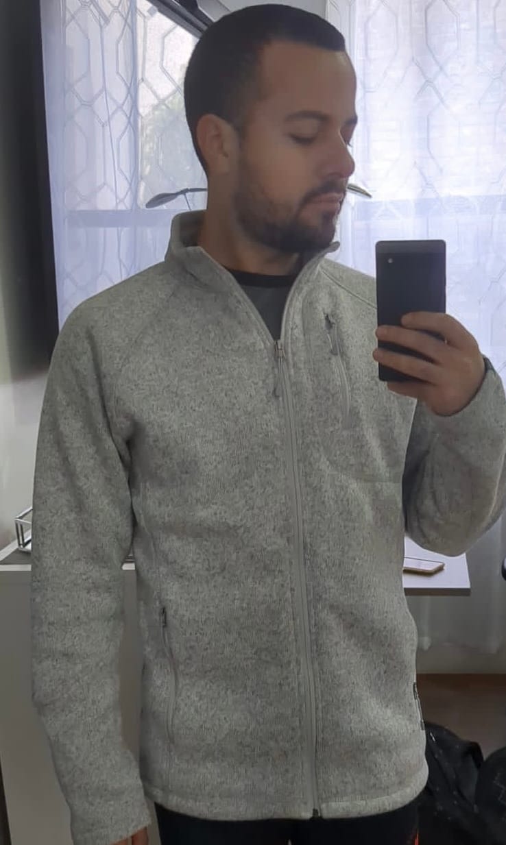 Customer photo review of Men's Overachiever Sweaterfleece Jacket