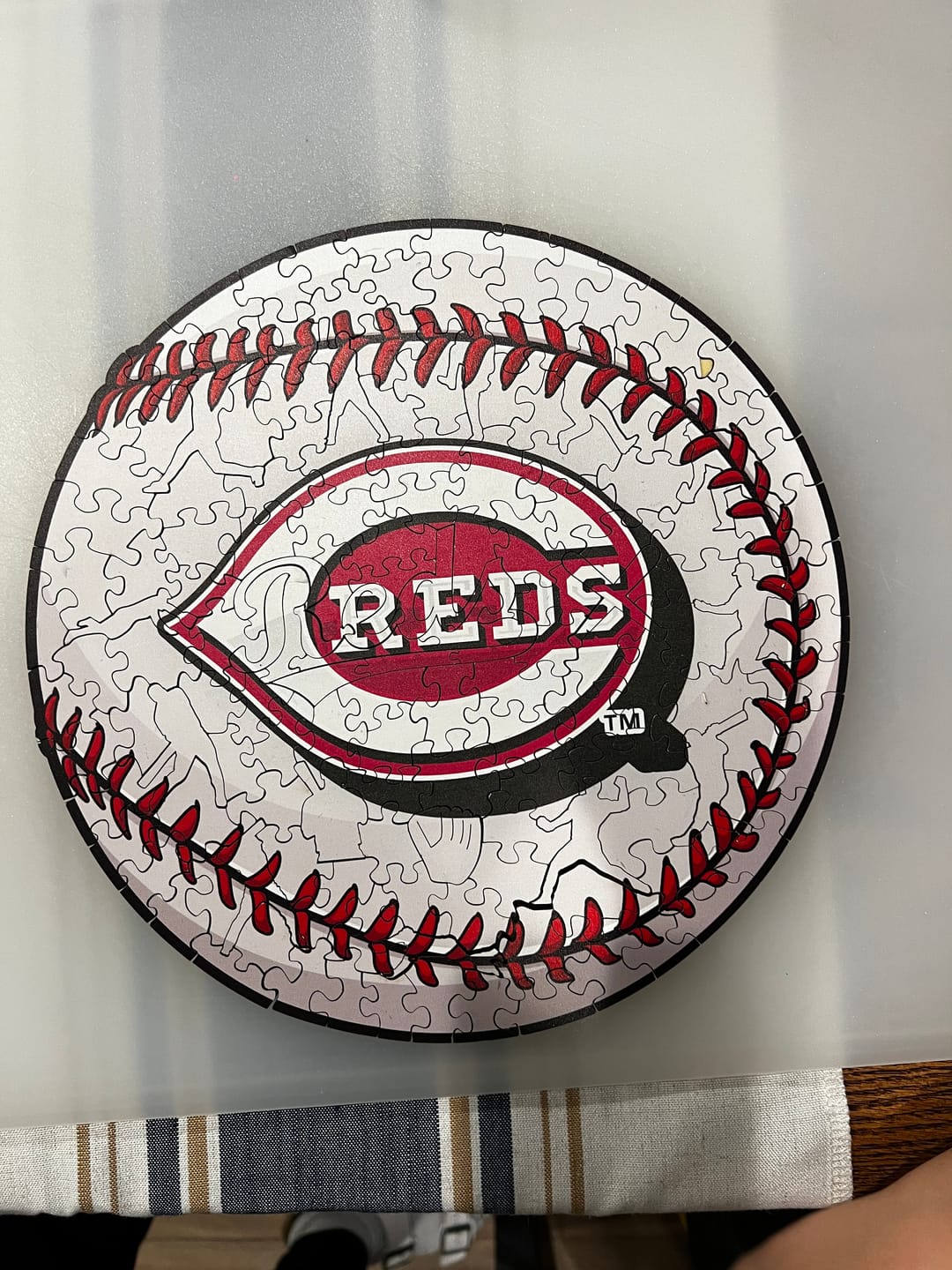 Customer photo review of Cincinnati Reds™ - Wooden Puzzle