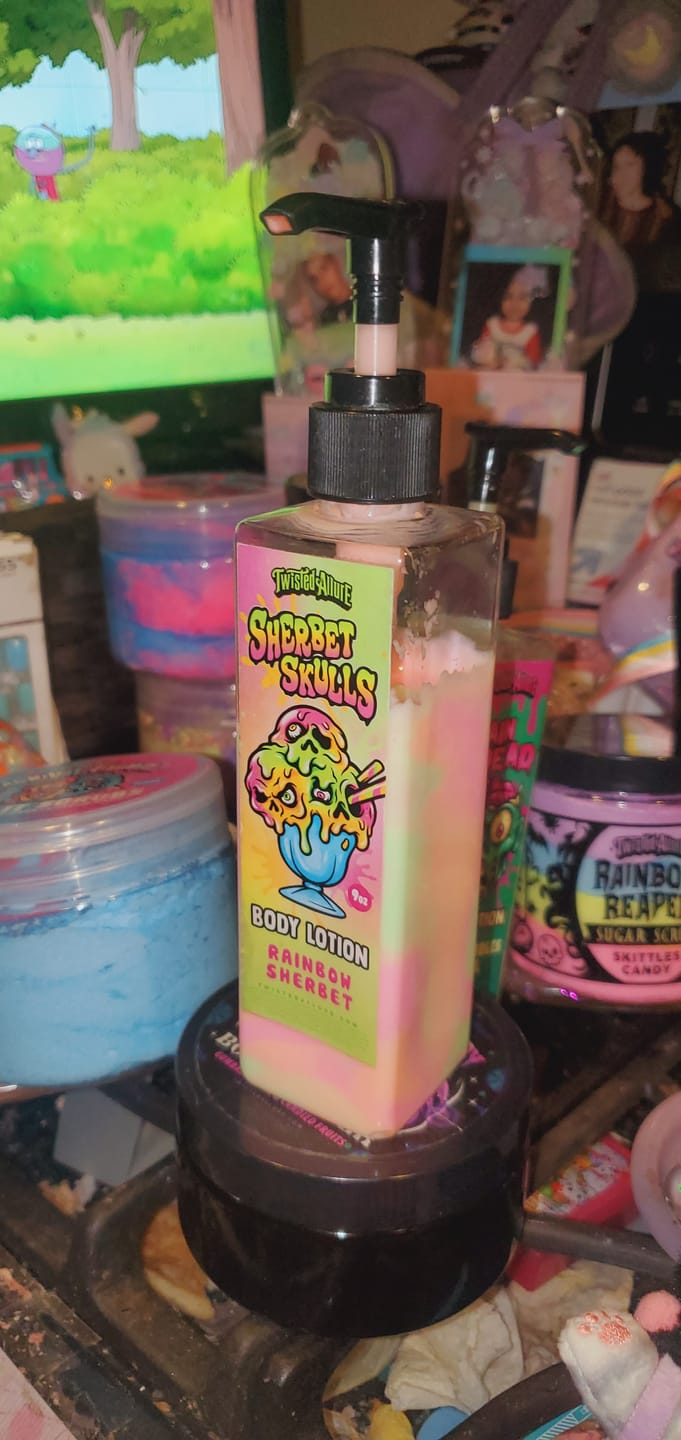 Customer photo review of Sherbet Skulls Body Lotion (Rainbow Sherbet Ice Cream)
