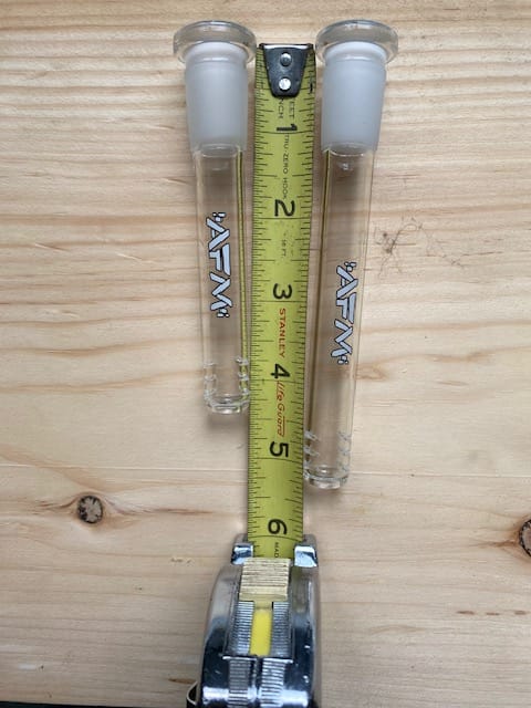 Customer photo review of 3" - 5" Clear Downstem