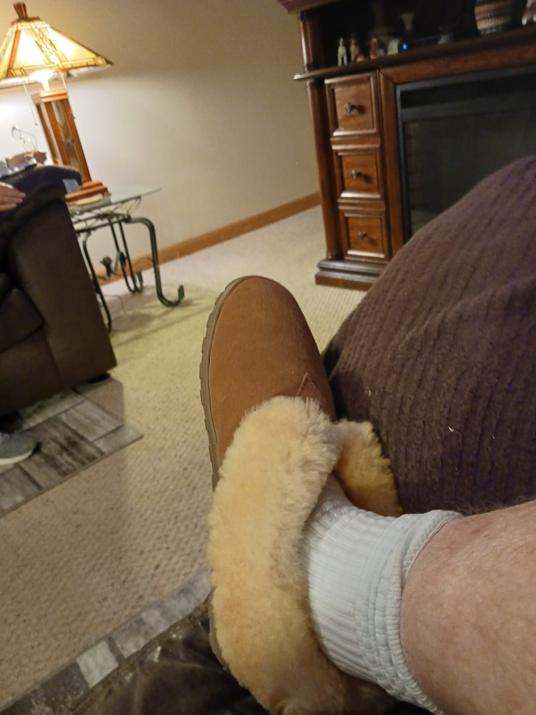 Customer photo review of MEN'S SHEEPSKIN BOOTIE