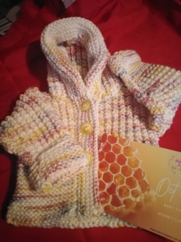 Customer photo review of Baby Mystery Knitting Box