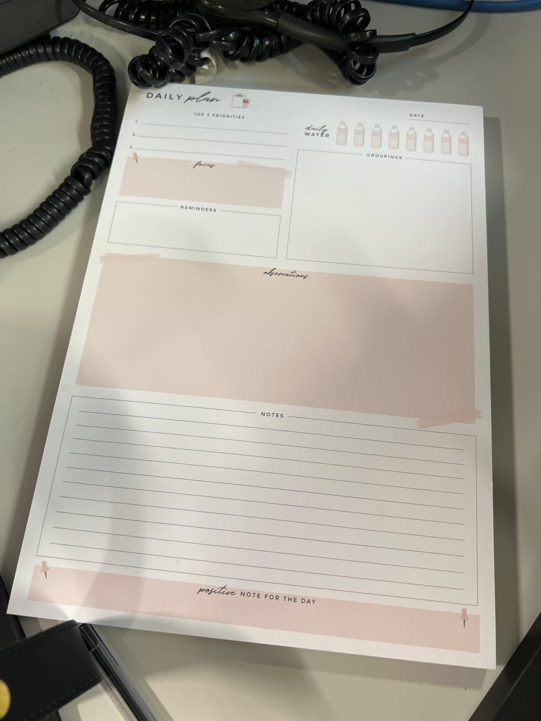 Customer photo review of Teacher Daily Notepad