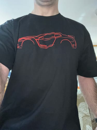 Customer photo review of MYSTERY TEE