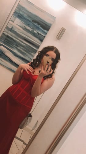 Customer photo review of SECRET FORM BRA  Red