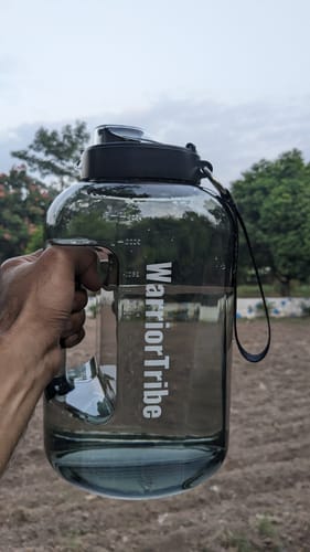 Customer photo review of WarriorTribe Gallon Bottle