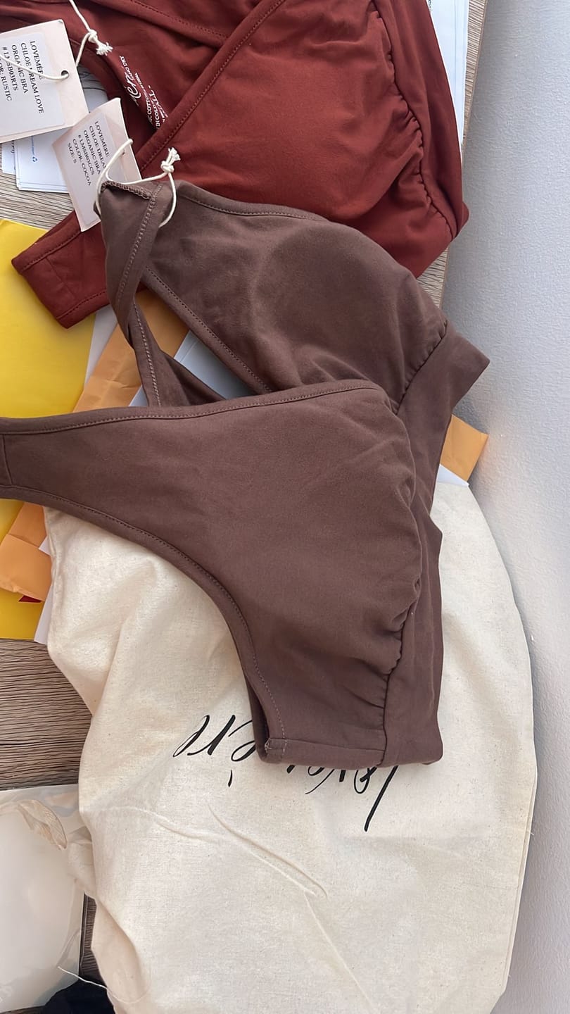 Customer photo review of Chloe Dream Love Organic Bra