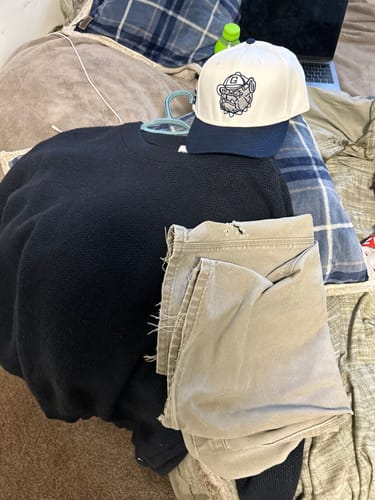 Customer photo review of Carhartt Pants Fits Mens 36 x 30 Brown Work Wear Carpenters