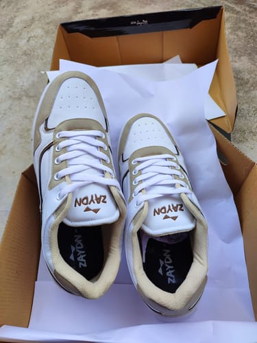 Customer photo review of AUSTIN Beige Men's casual sneaker