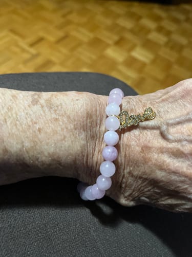 Customer photo review of The Great Commandment: Love Bracelet —Kunzite