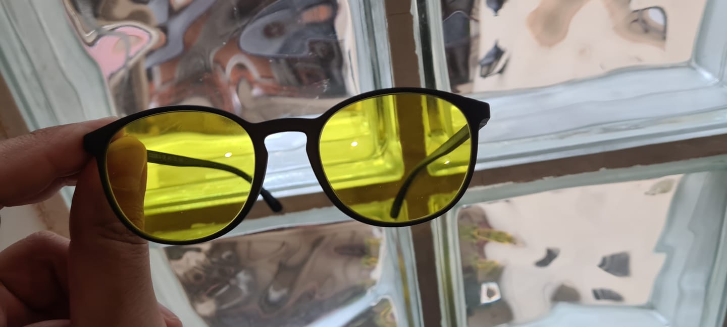Customer photo review of blue blocker snub 4 450nm