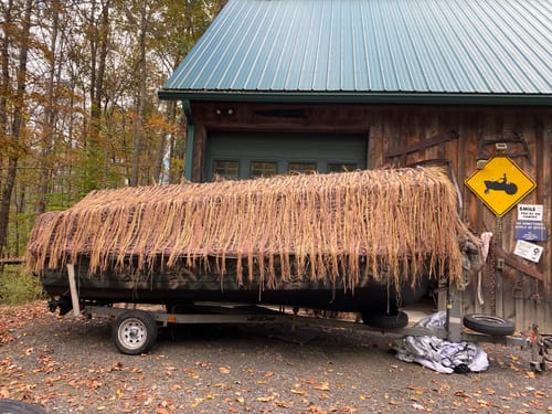 Customer photo review of Hunting Blind Raffia Grass (Pack)
