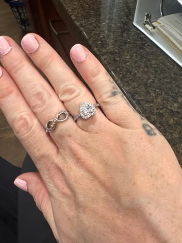 Customer photo review of Forever In My Heart Urn Ring