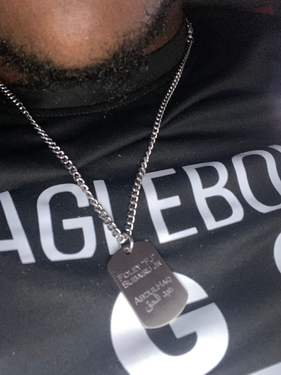 Customer photo review of Matte Dog Tag