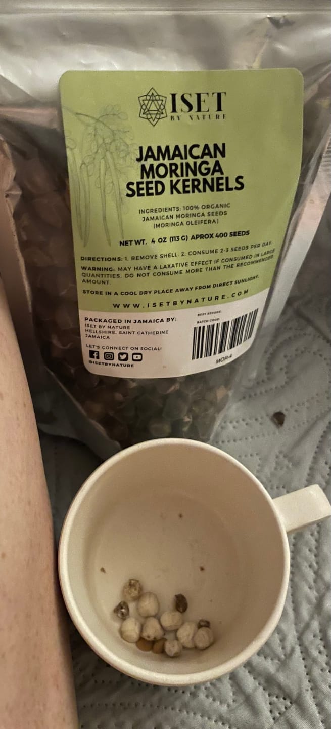 Customer photo review of Jamaican Moringa Seeds, Organic, 4 oz