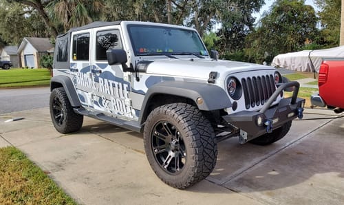 Customer photo review of JKU: Custom MEK Removable Trail Armor
