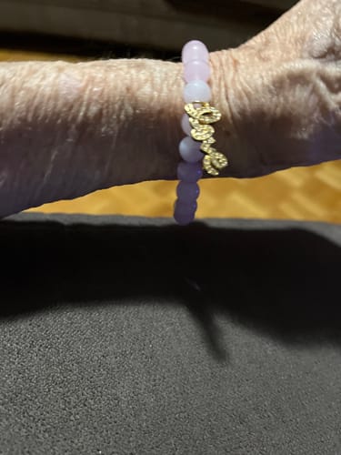 Customer photo review of The Great Commandment: Love Bracelet —Kunzite