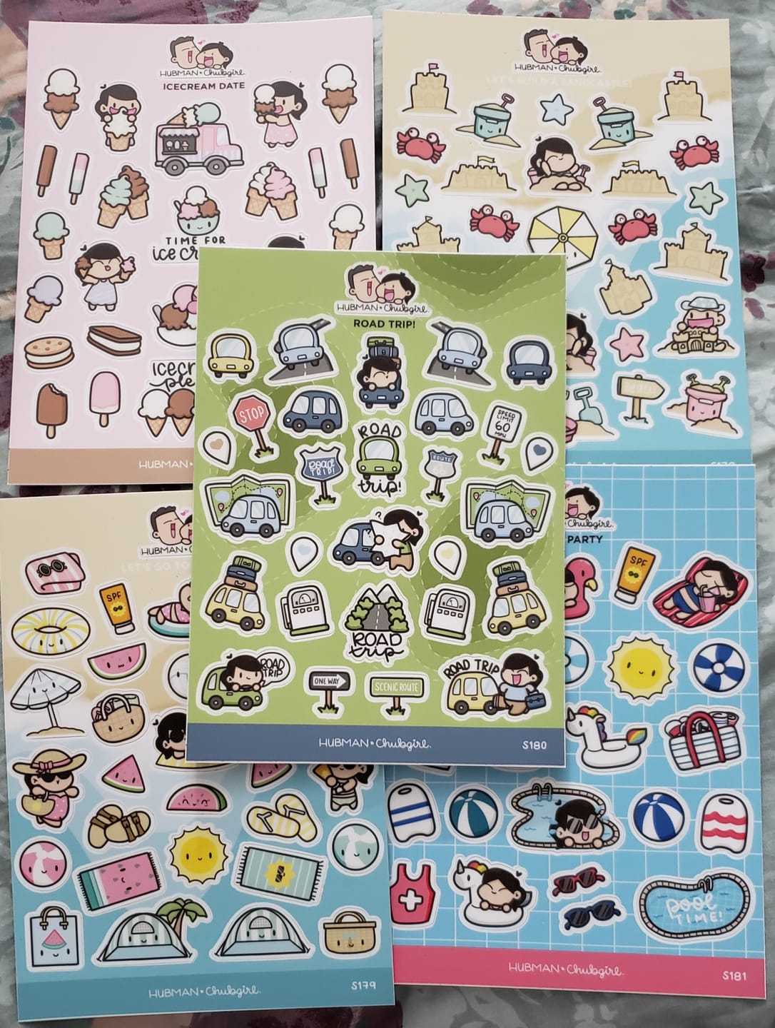 Customer photo review of Ice cream date Sticker Sheet