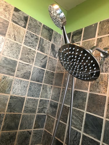 Customer photo review of 3-Spray Dual Shower Head Set