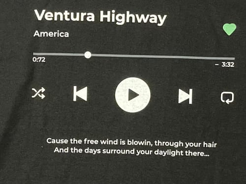 Customer photo review of Your Favorite Song T-Shirt Music Player