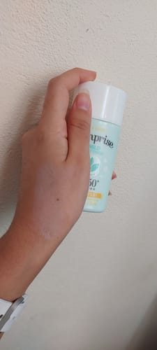 Customer photo review of Sunprise Mild Airy Finish SPF50+/PA+++ 55ml