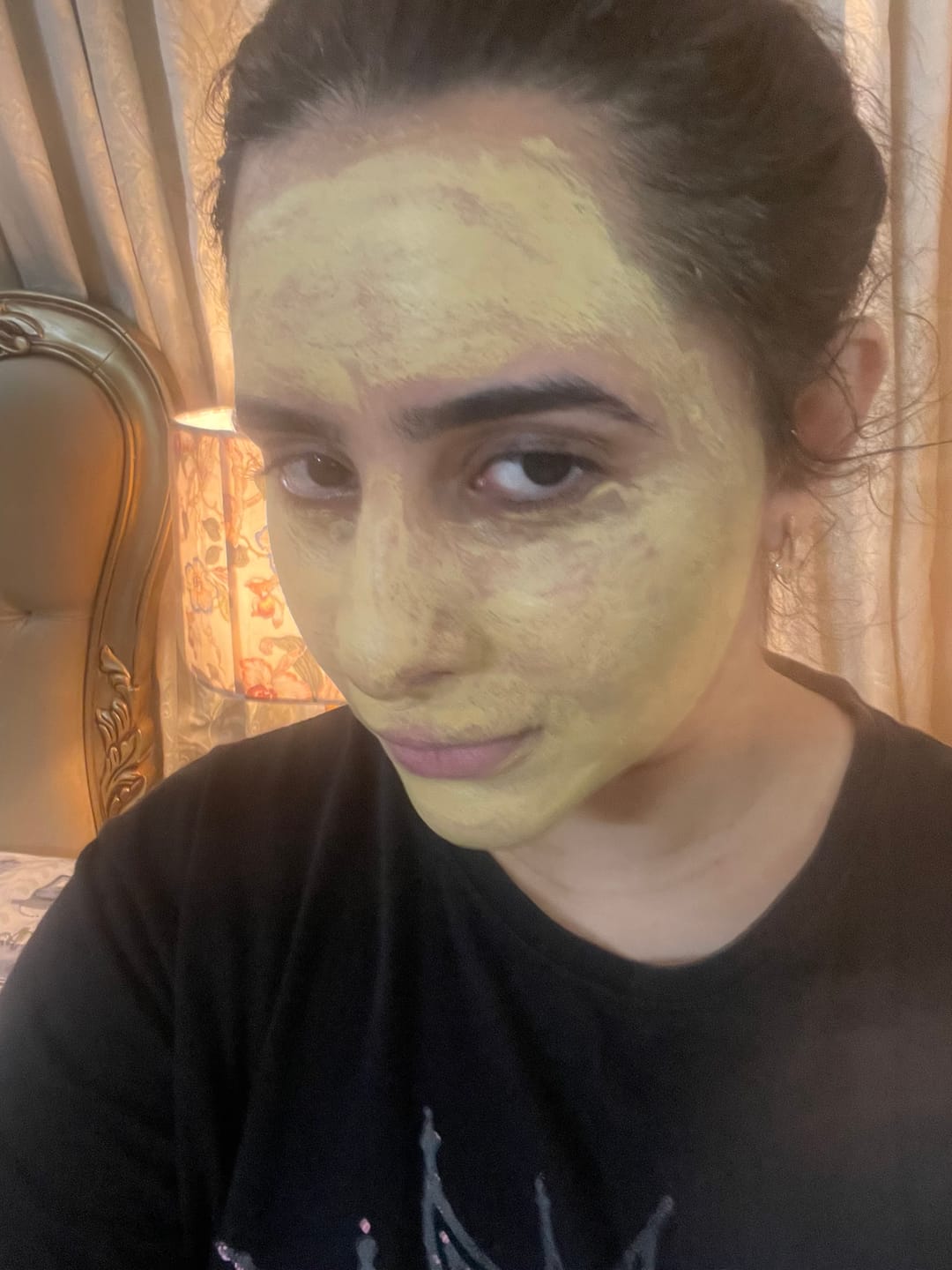 Customer photo review of Golden Glow Mask
