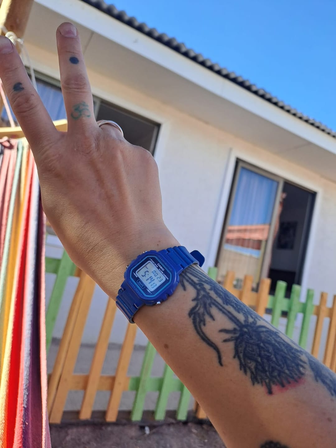 Customer photo review of Reloj Casio Vintage LA-20WH-2ADF Azul
