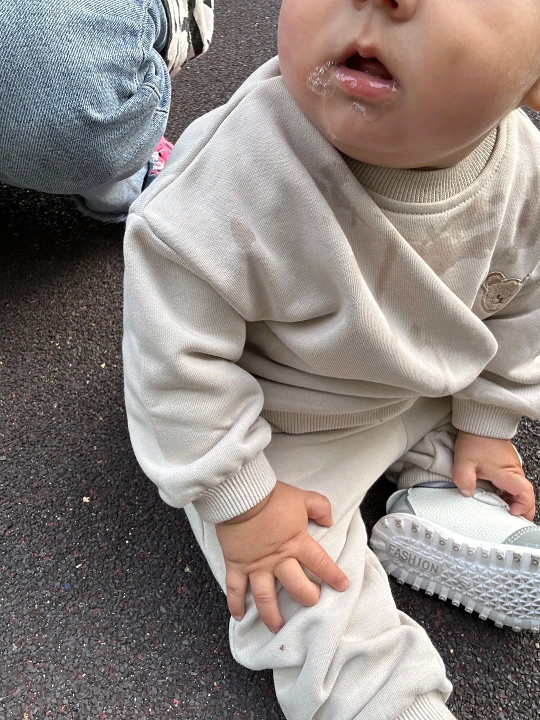 Customer photo review of Teddy Bear Jogger Set