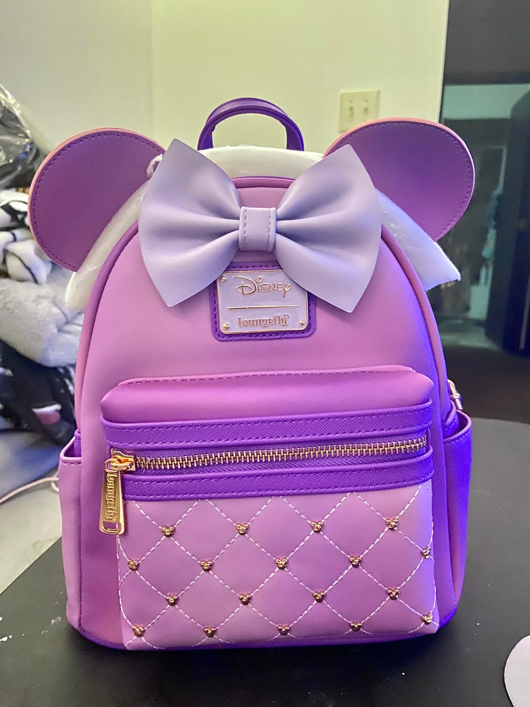 Customer photo review of 707 Street Exclusive - Loungefly Disney The Minnie Mouse Classic Series Mini Backpack - Lavender Haze
