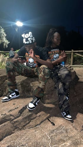 Customer photo review of Brilliant Orange 12s DopeSkill T-Shirt Trapped Halloween Graphic
