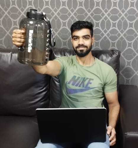 Customer photo review of WarriorTribe Gallon Bottle