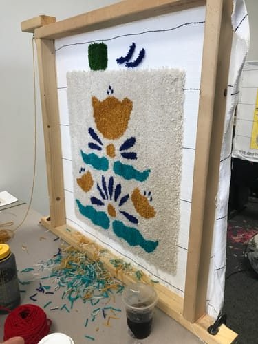 Customer photo review of Colorado Tufting Classes by Tuft-Love