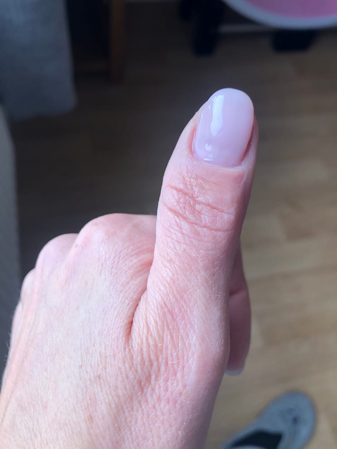 Customer photo review of Semilac 002 Delicate French UV Gel Polish 7ml