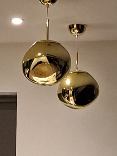 Customer photo review of 1-Light Melt Kitchen Pendant Light