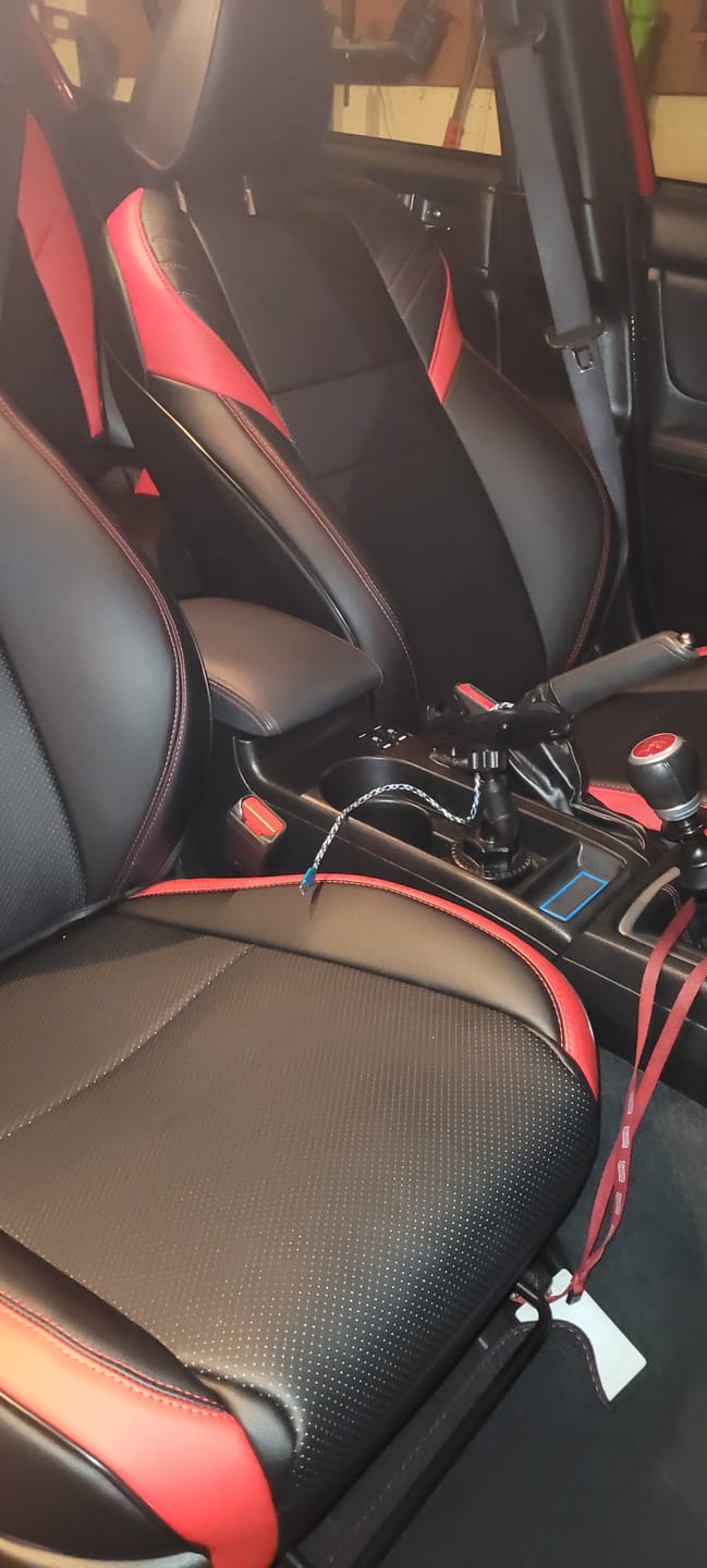 Customer photo review of 2015-21 Subaru WRX / STi Custom Leather Seat Covers