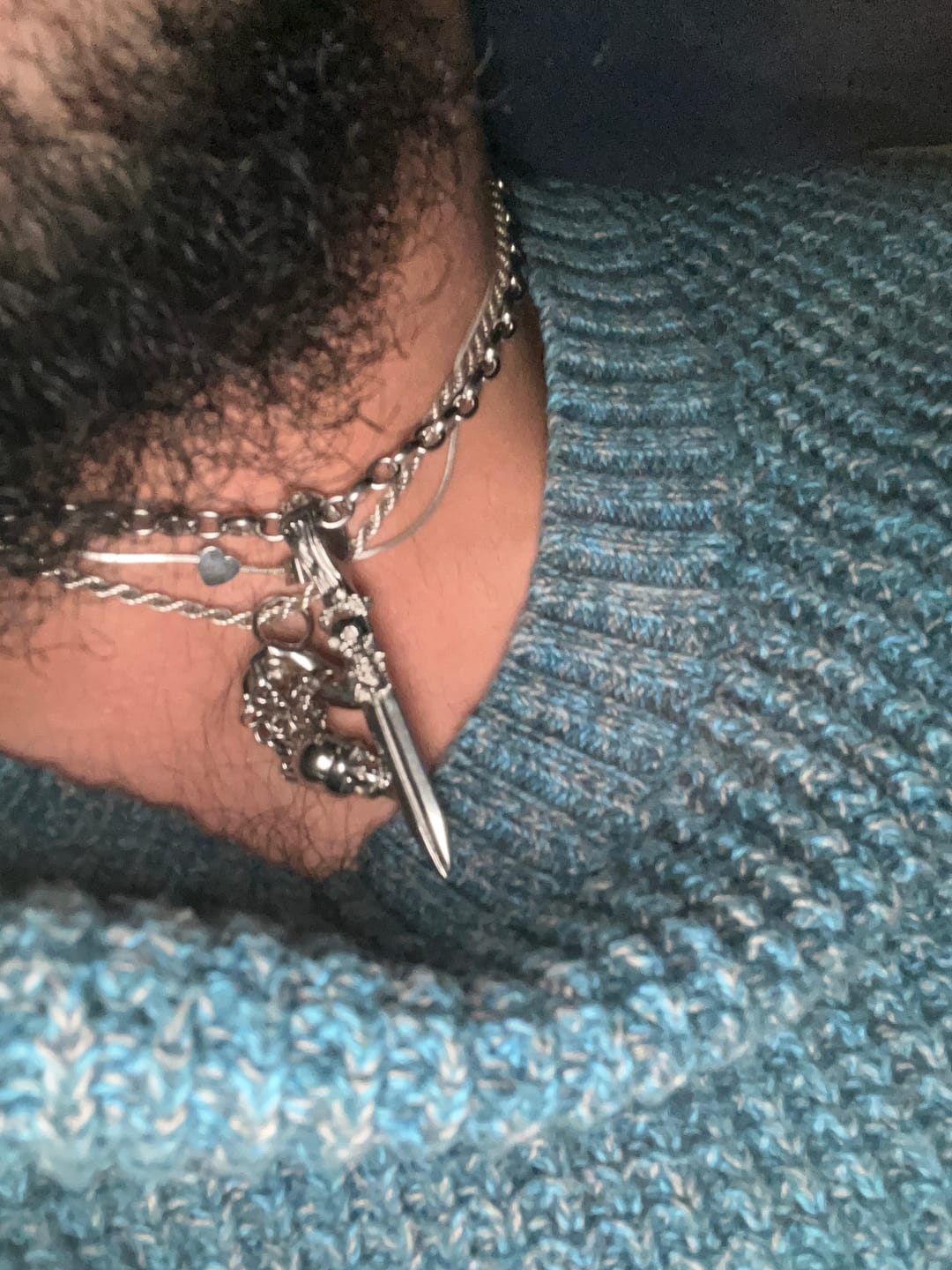Customer photo review of CATACOMB SWORD PENDANT
