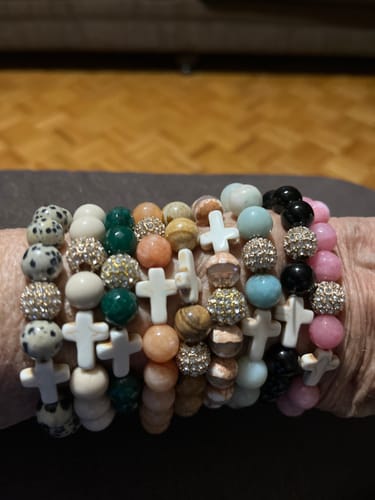Customer photo review of September's ' Thou Art with Me ' - Fire Crackle Agate