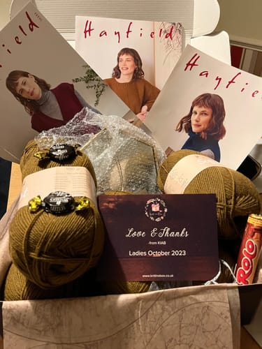 Customer photo review of Ladies Mystery Knitting Box