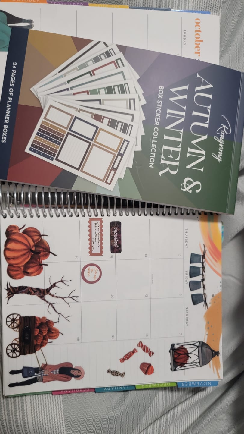Customer photo review of Autumn/Winter Functional Box Sticker Book [EVERYDAY LINE]