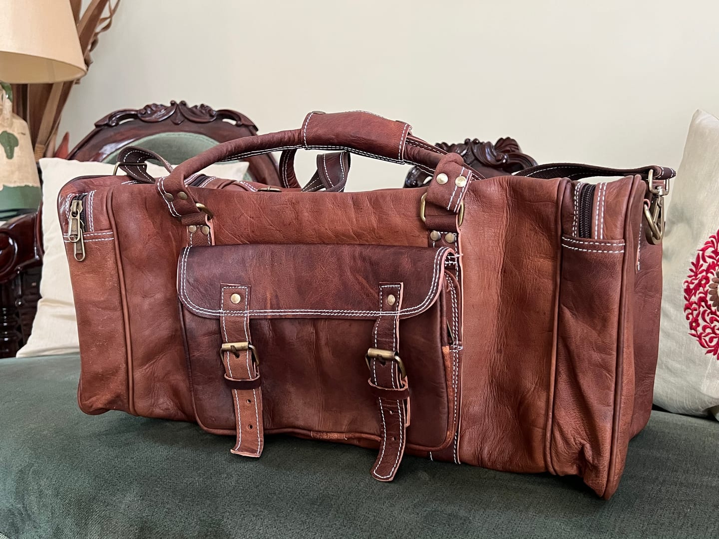 Customer photo review of Traveler Weekender Duffle Bag