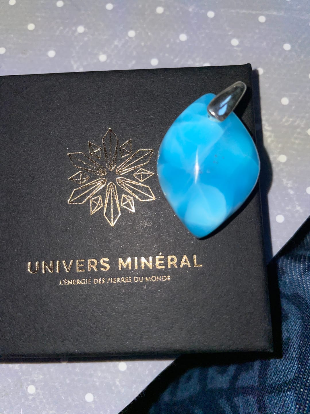 Customer photo review of Larimar pendentif