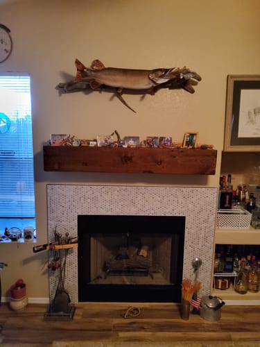 Customer photo review of Distressed Mantels