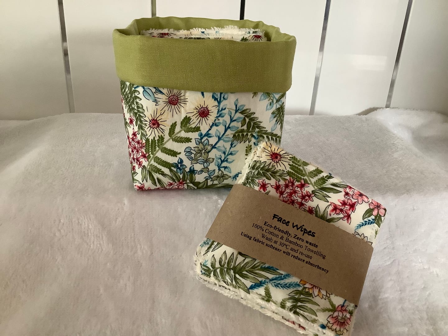 Customer photo review of Colourful Abstract Floral Rose & Hubble Cotton Poplin Fabric