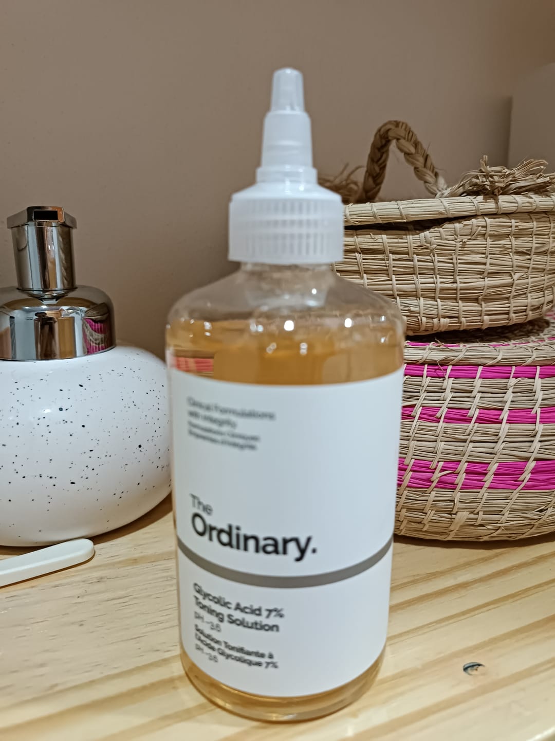 Customer photo review of Glycolic Acid 7% Exfoliating Toning Solution 240ml