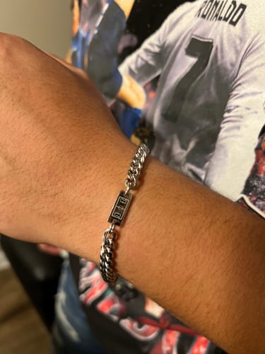 Customer photo review of CUBAN BRACELET (SILVER)