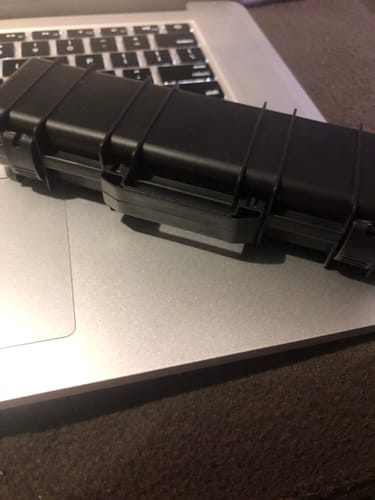 Customer photo review of .308 Real Bullet Casing Refillable Twist Pen - Tactical Gift Box - Polished Brass