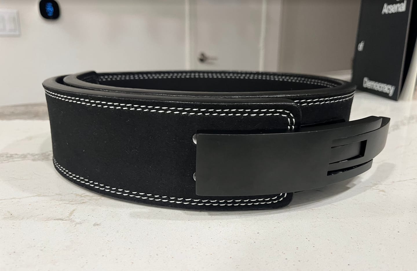 Customer photo review of Strength Shop 10mm Lever Belt 3" Wide - IPF Approved - Black