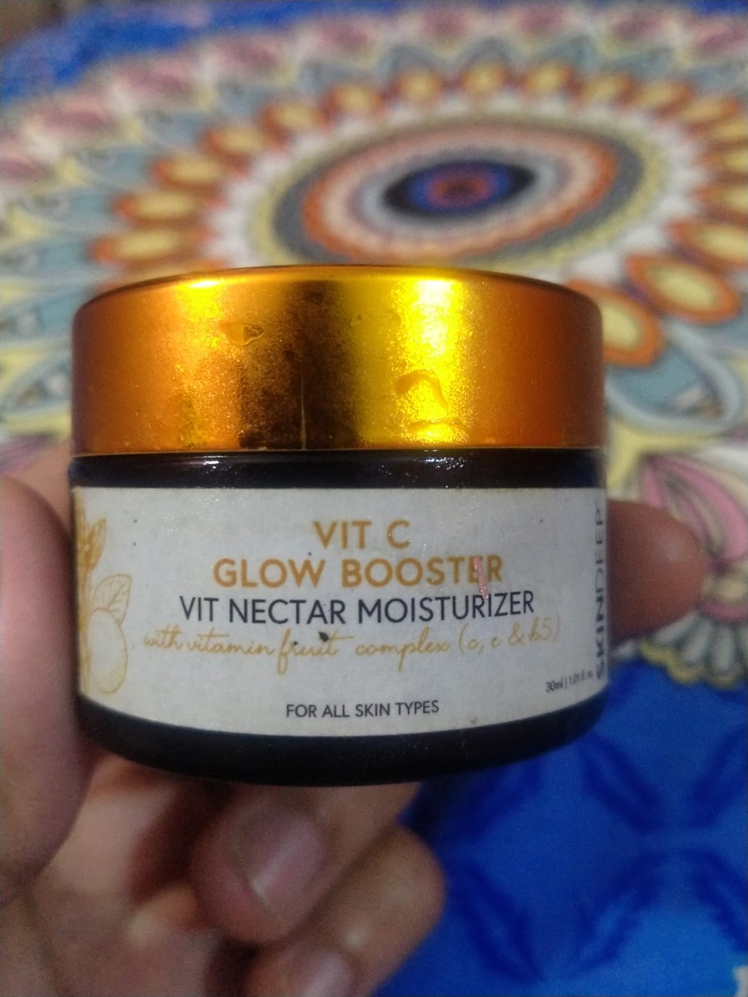Customer photo review of VIT C GLOW BOOSTER - Vitamin Nectar Moisturizer
