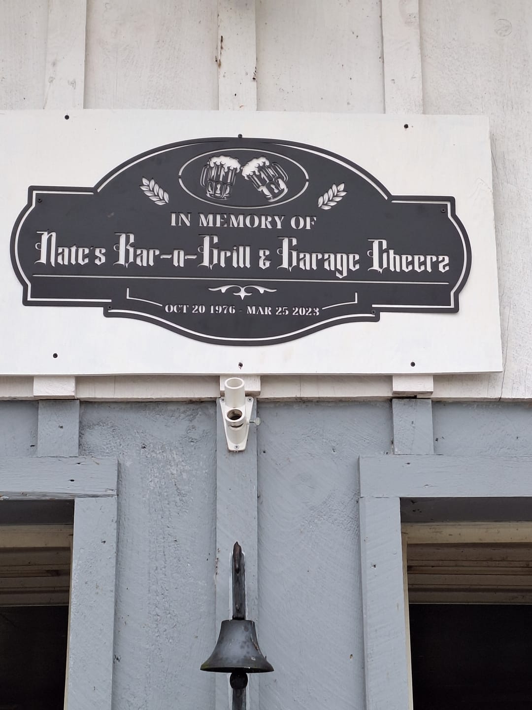 Customer photo review of Pub Metal Sign