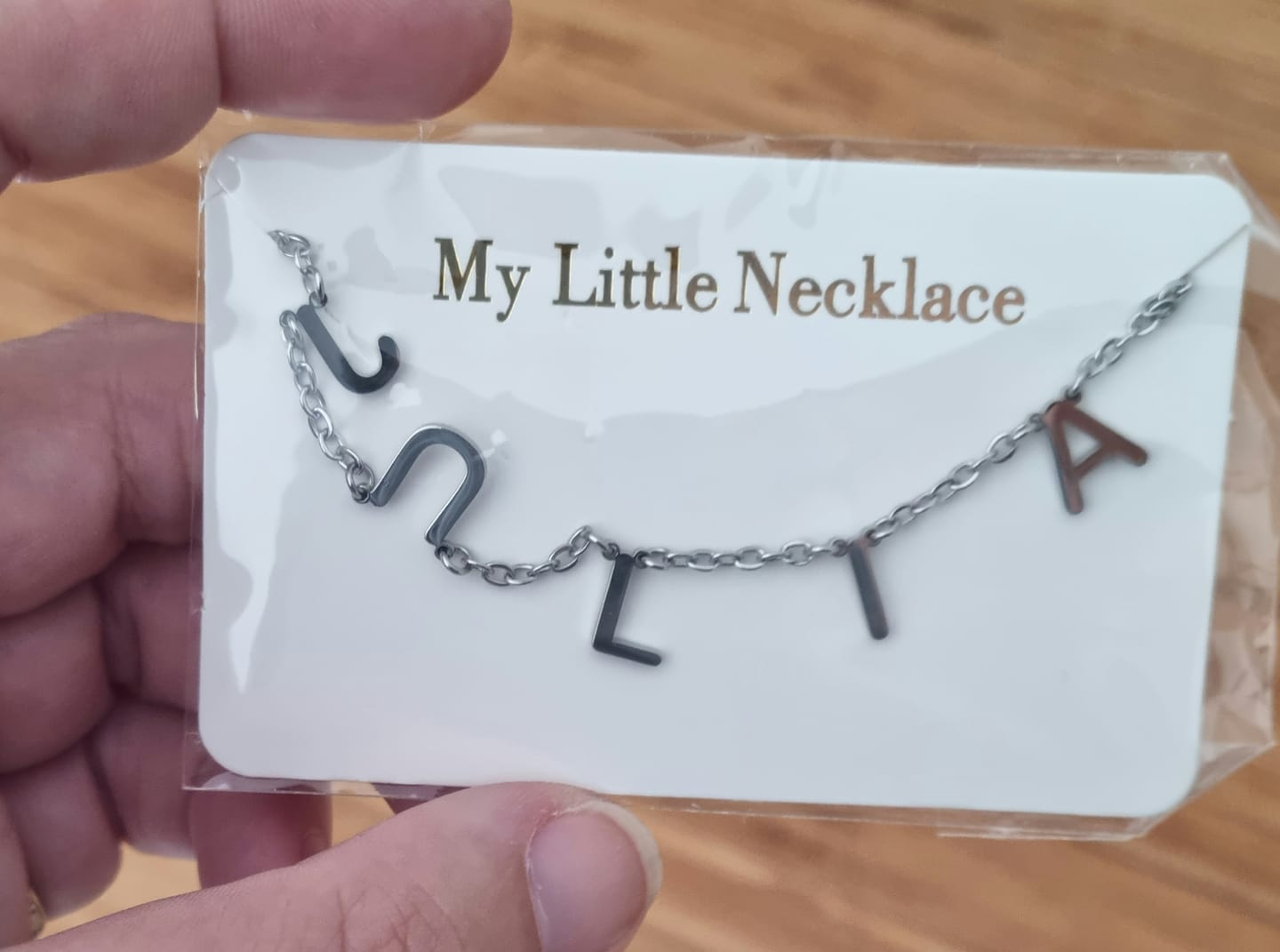 Customer photo review of Collier Choker Initiales